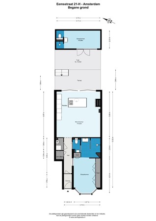 Floor plan - Eemsstraat 21H, 1079 TC Amsterdam 